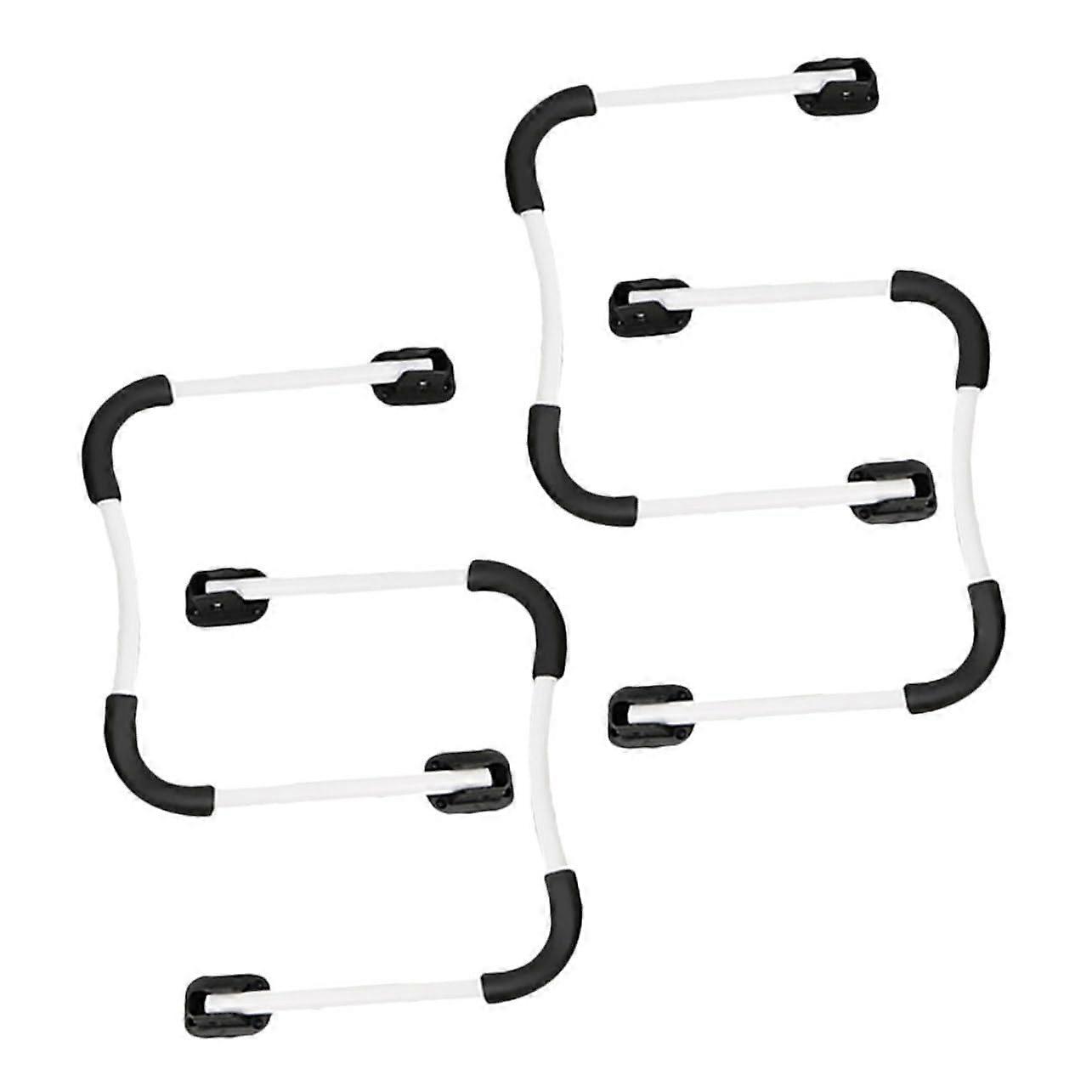 Adjustable Folding Metal Table Legs 2 Sets U Shape Heavy Duty for DIY Furniture and Workbench