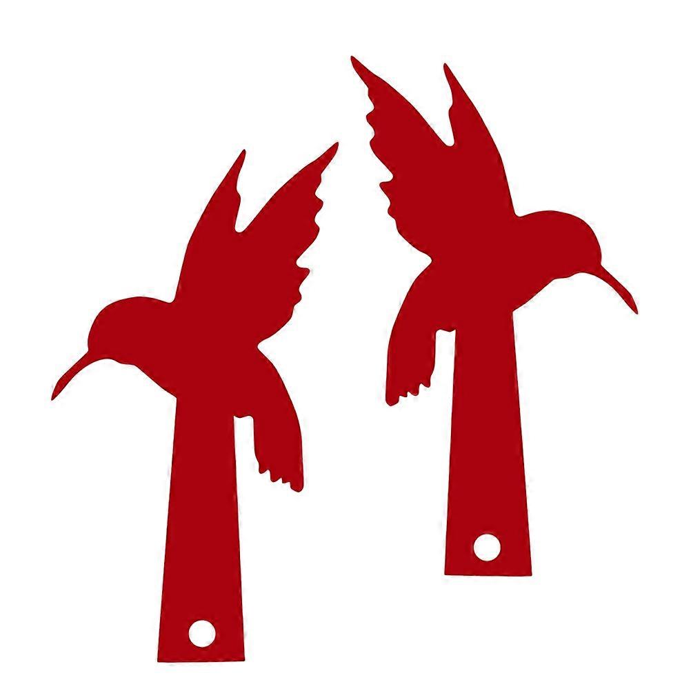 Red Mailbox Flag Acrylic Mailbox Decoration Flag Replacement 2Pcs Set