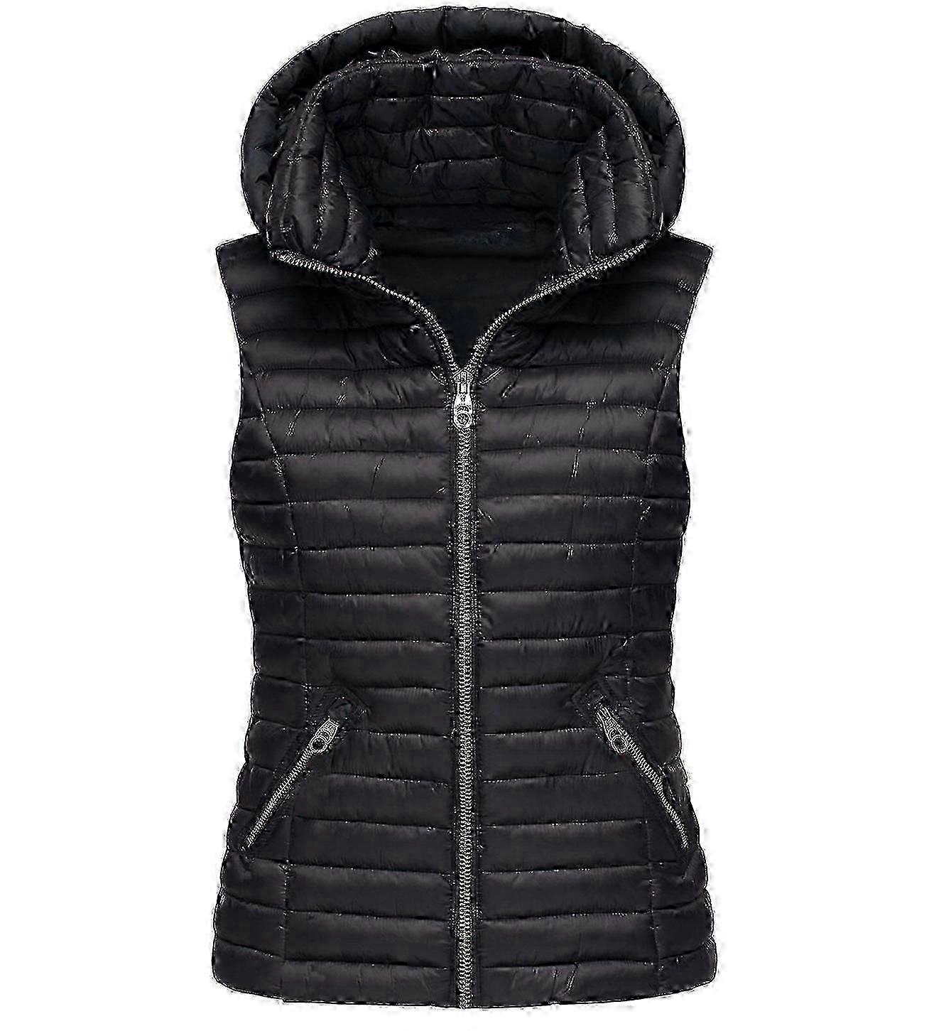 Chaqueta de chaleco Chaqueta de algodón sin mangas para mujer