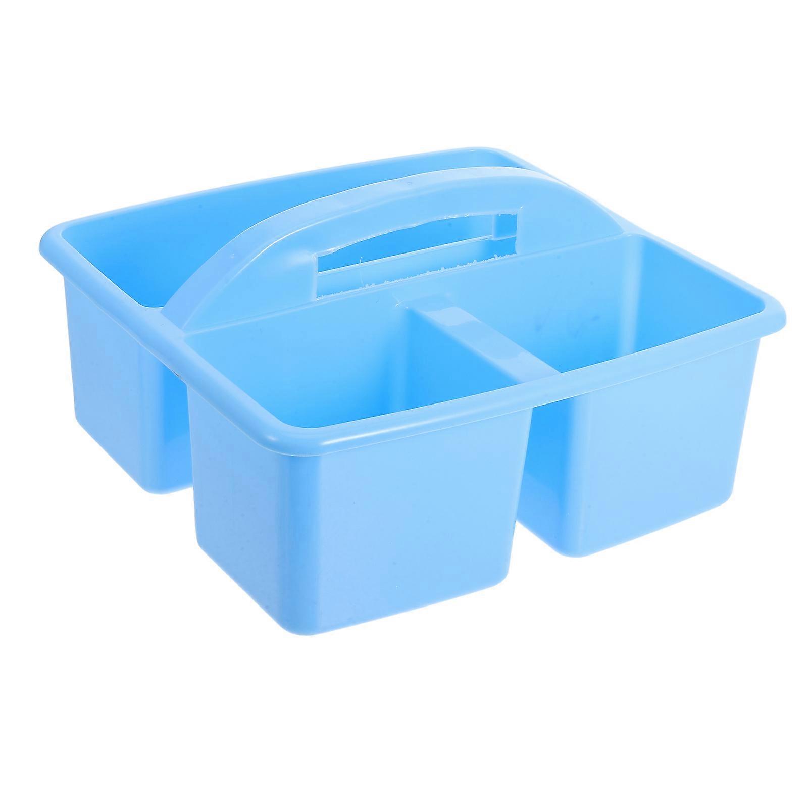 Organizer with Handle 3 Compartments Classroom Storage Caddy