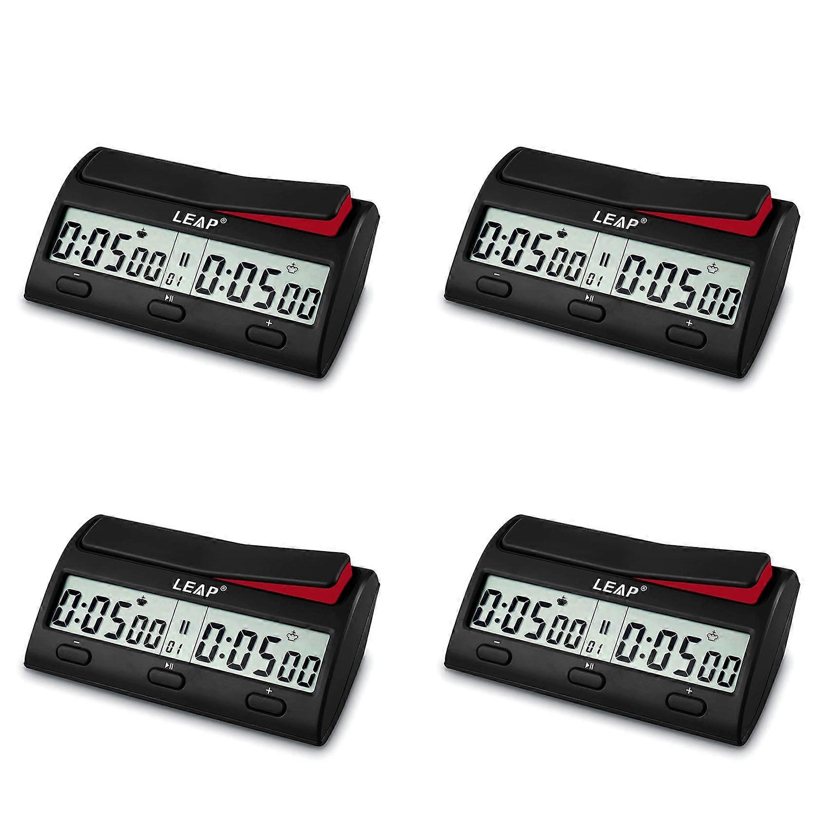 4X LEAP Chess Clock Advanced Digital Chess Timer with 7 Type 38 Timing Set Modes Professional Chess Clock Game Timer
