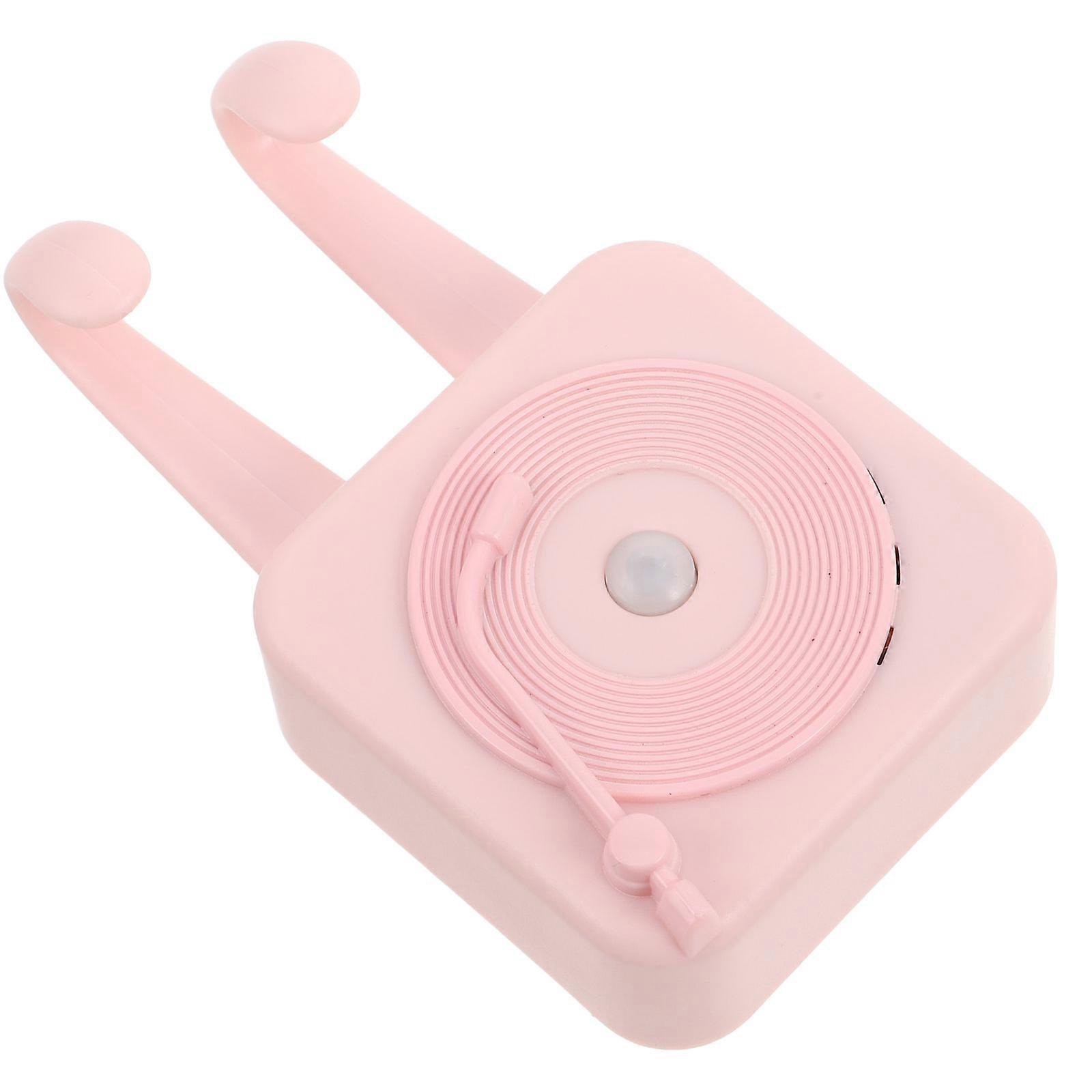 Key Reminder Key Hook with Human Body Sensing for Home Pink ABS