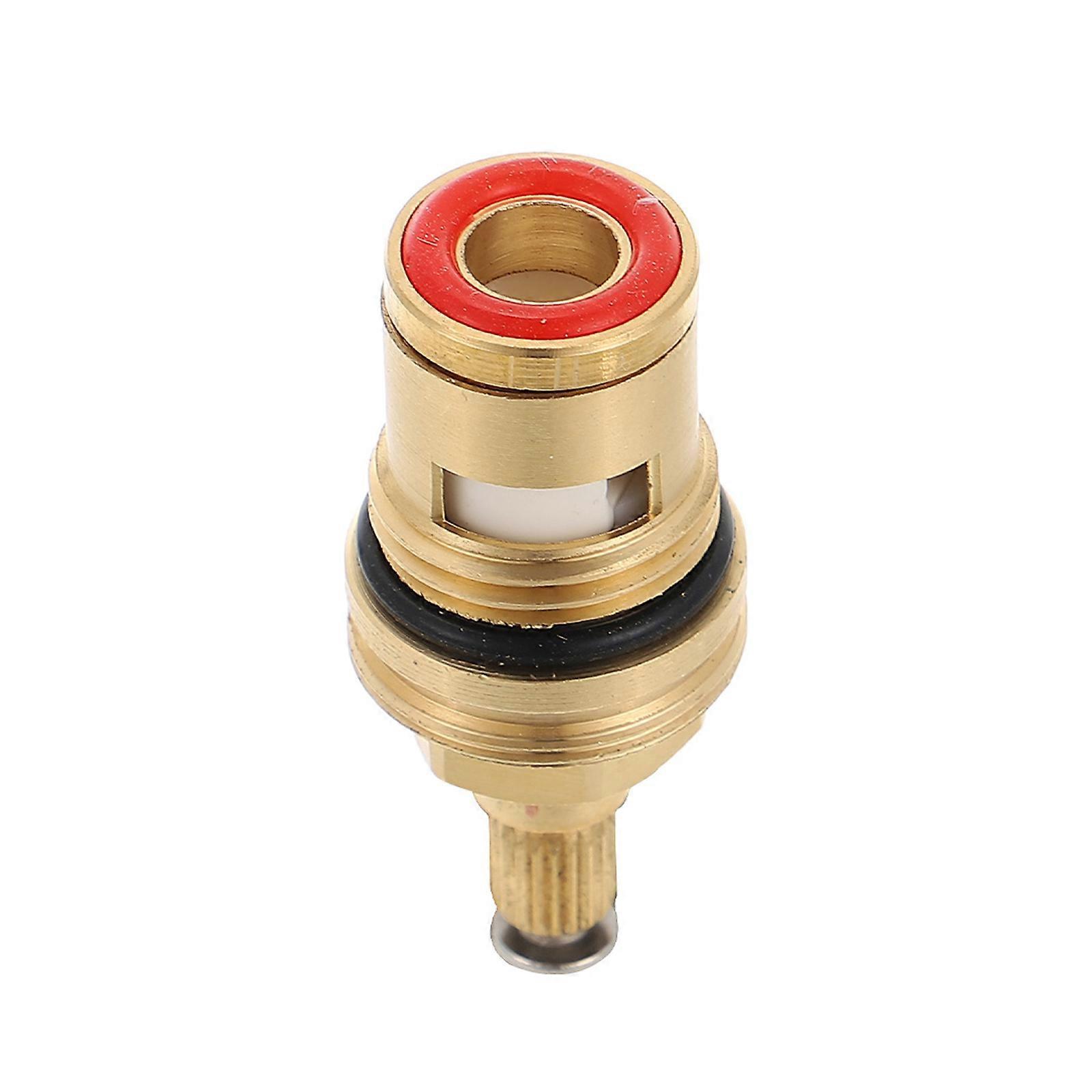 Bathroom Faucet Red Copper Core for Hot Cold Water Replacement Use
