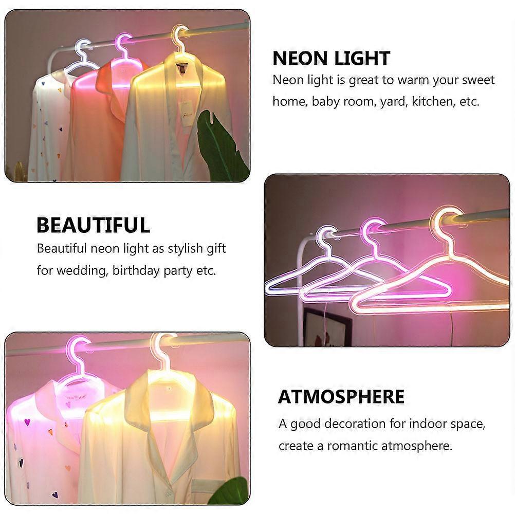 LED Neon Light USB Powered Clothes Stand Light for Decoration