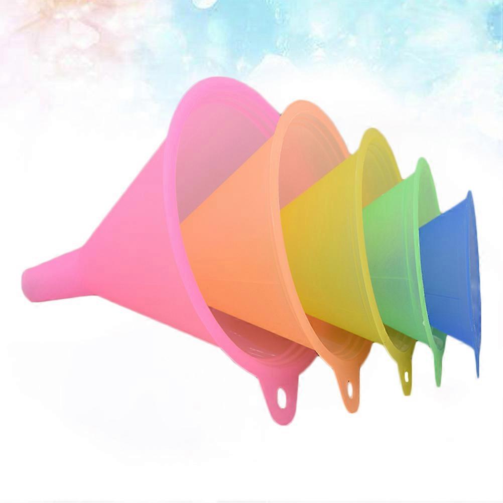 Liquid Funnel Plastic Candy Color for Kitchen Use 15Pcs Set