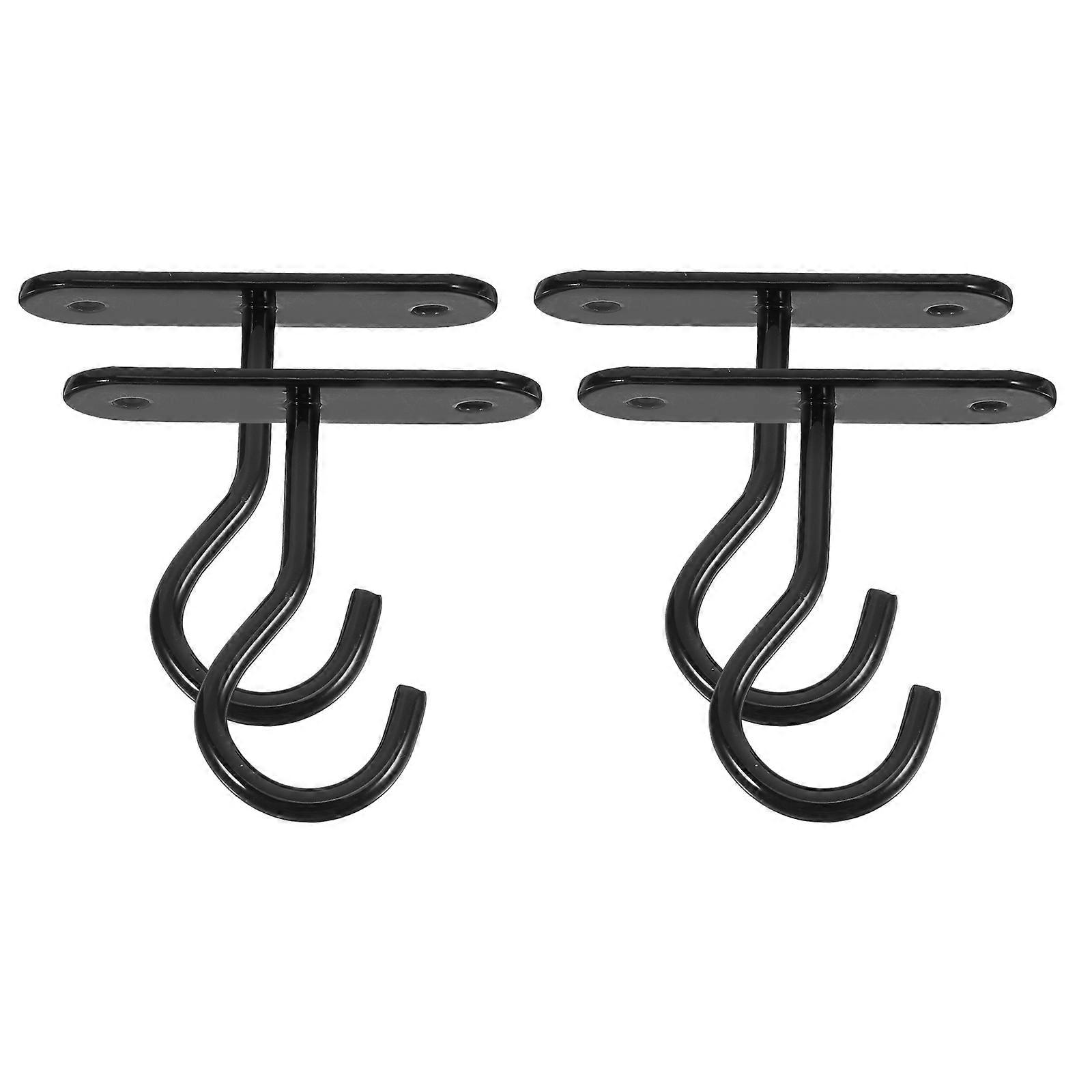 Iron Hanging Plant Hooks Black Ceiling Hooks for Hanging 12Pcs