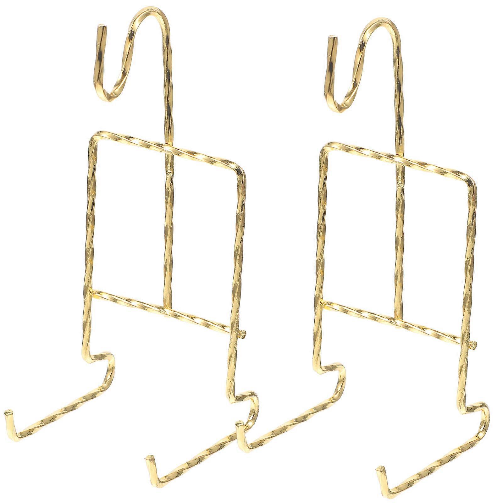 Mug Display Metal Cup Holder Elegant Plates Home 2Pack