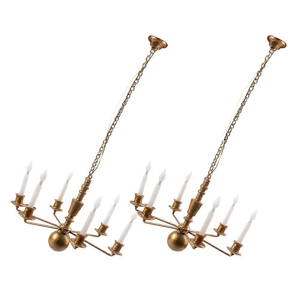 Mini Ceiling Lamp Model for Micro Landscaping Scene with 6Pcs Lights