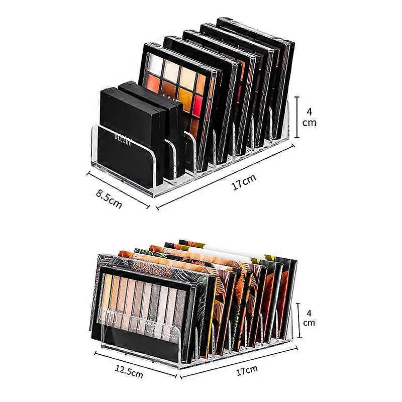 7 Grids Clear Eyeshadow Organizer Drawer Organization Divider Makeup Storage Box