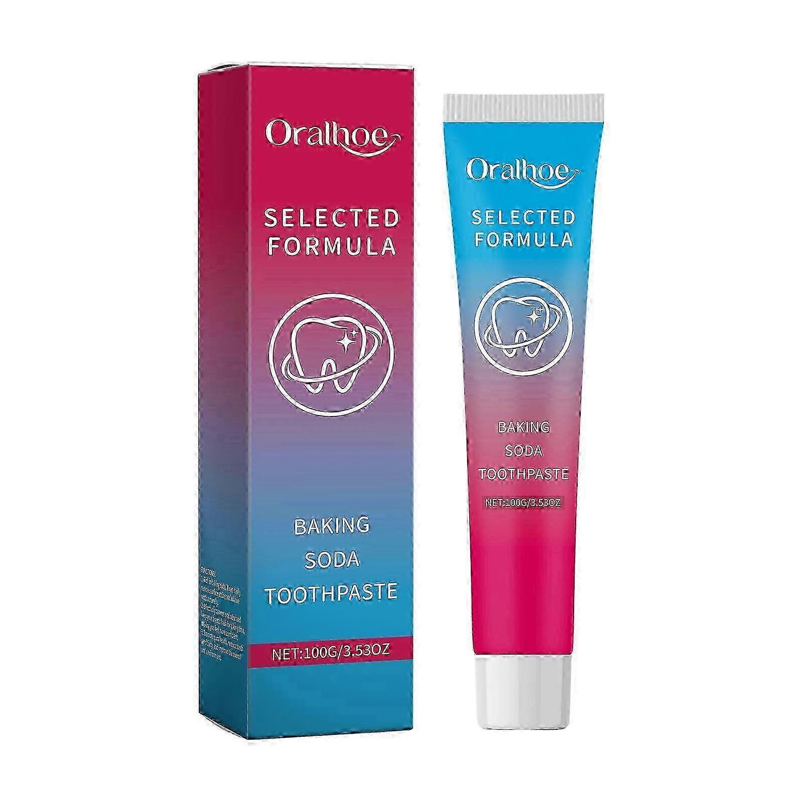 Whitening Baking Soda Toothpaste for Sensitive Teeth  Mint Fresh, 100ml