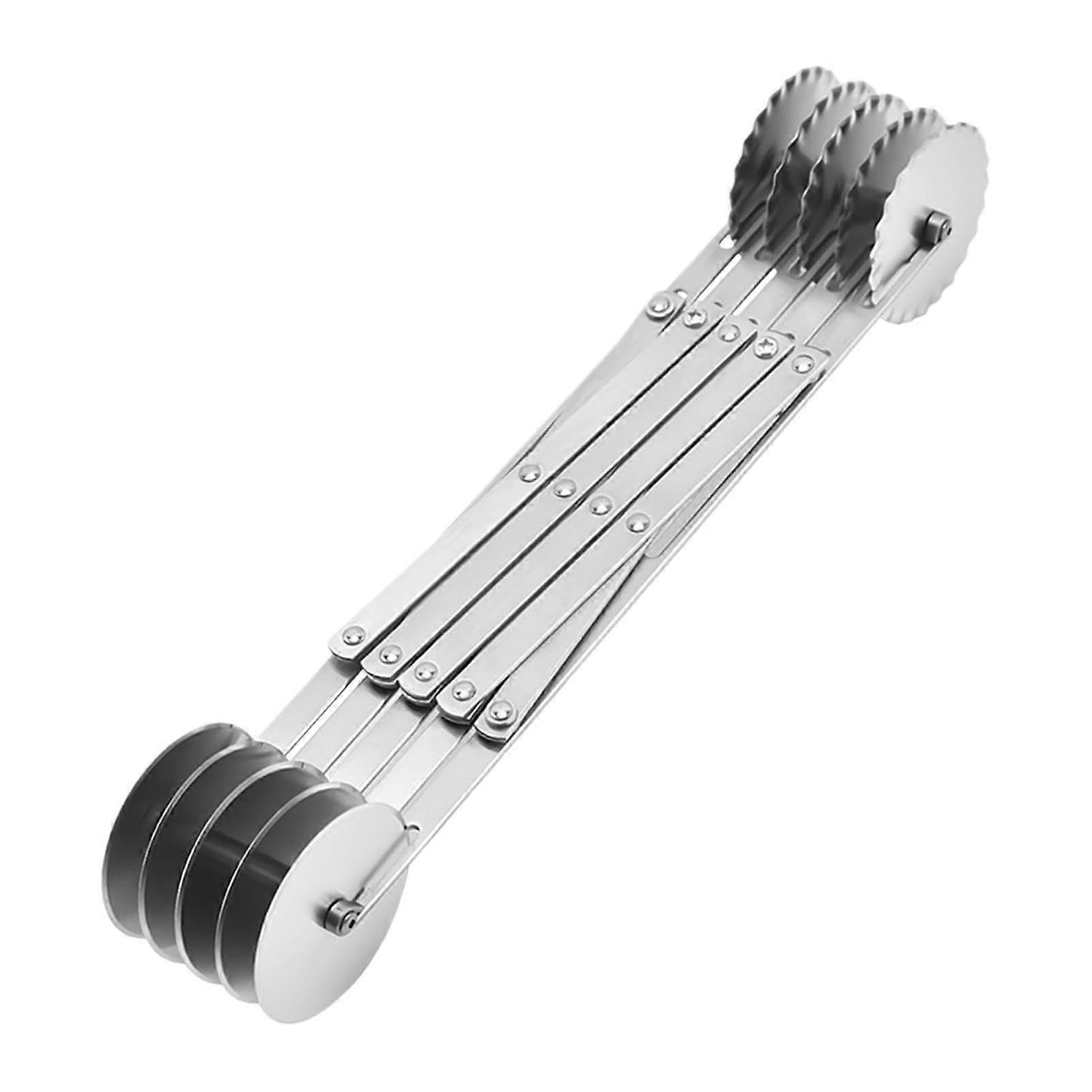 Adjustable Stainless Steel 5Wheel Pastry Cutter Wheel for Baking with Precise Even Slices
