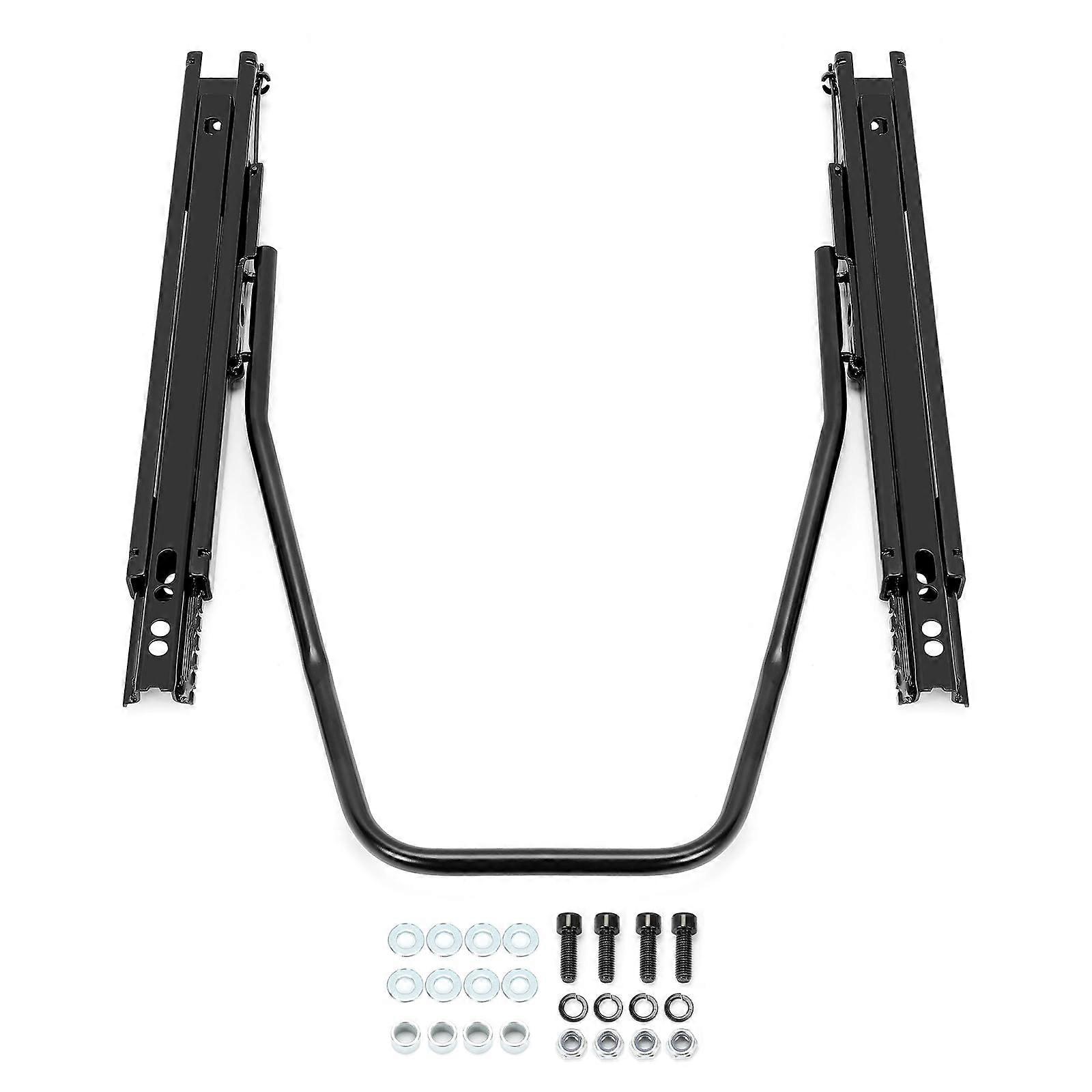 Universal Seat Sliders with Dual Locking Rails, Adjustable Racing Seat Brackets for Wide Compatibility