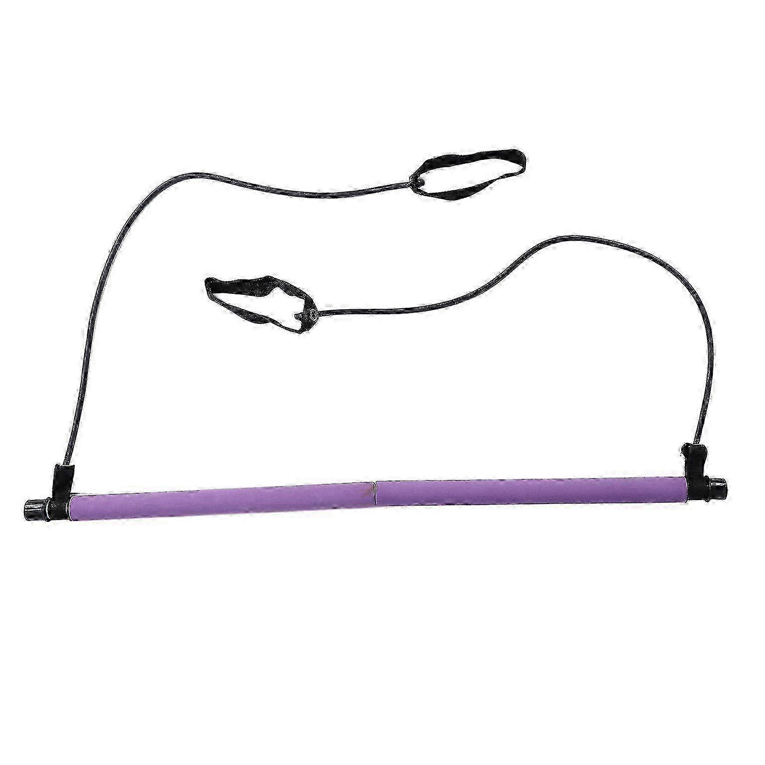 Premium Pilates Bar Kit with Resistance Bands - 2-Section Design for Effective Workouts
