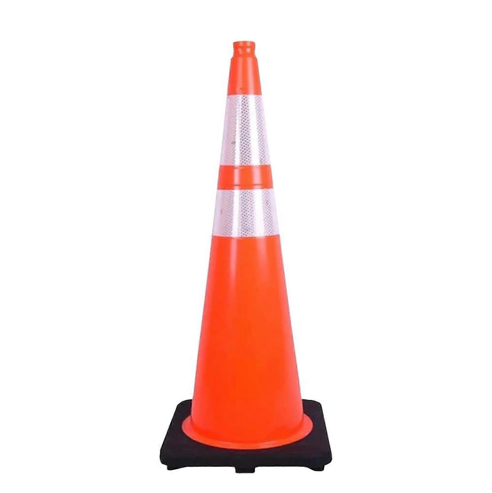 90cm  Visibility PVC Road Cone with Reflective Strips for Traffic and Construction Control