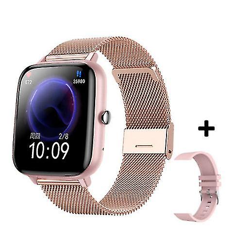 Smart Watch,waterproof Sport Smartwatch,heart Rate Tracking Device Bracelet Watch Information Notifications(gold)