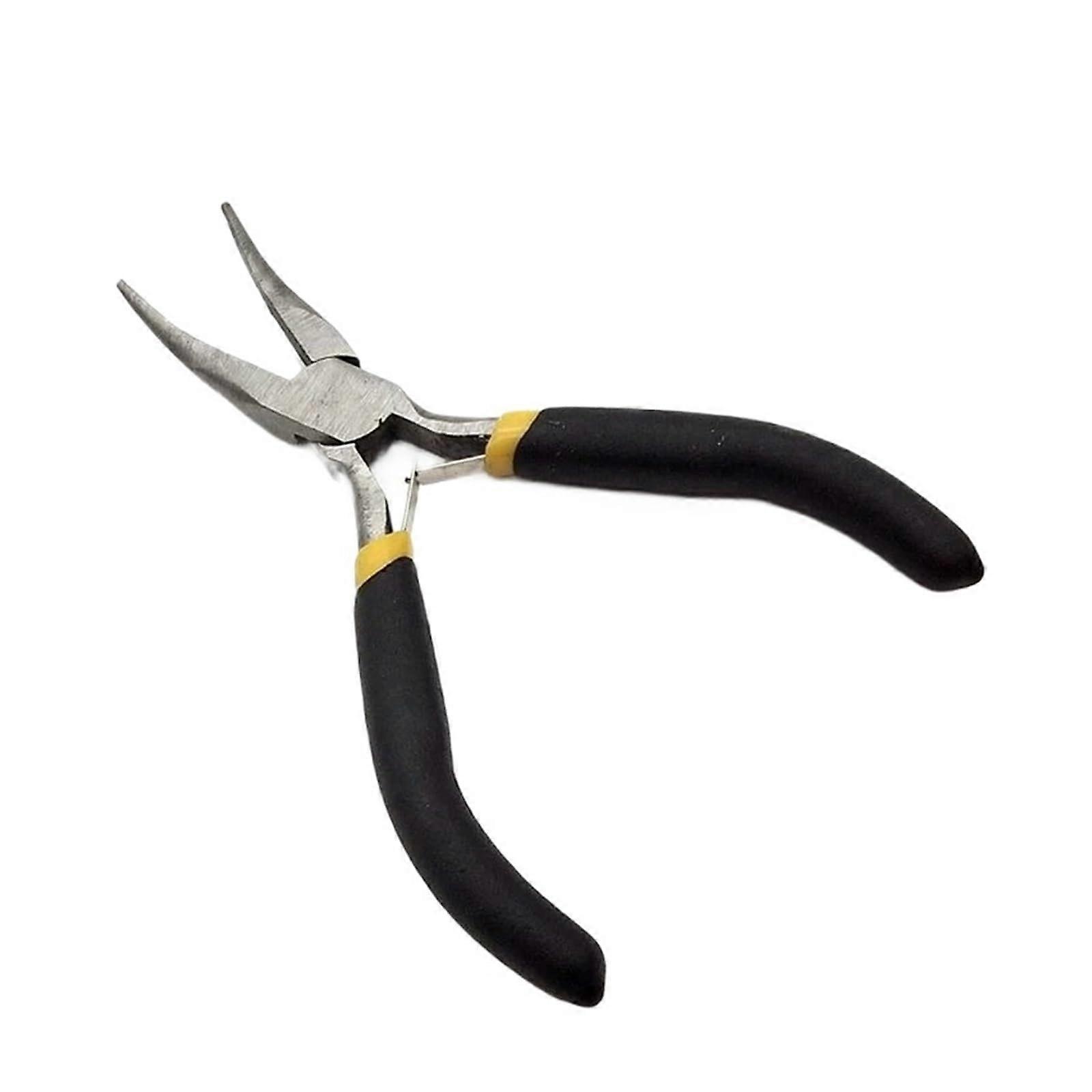 4.5 Inch Mini Pliers with Precise Curved Nose for Electrical Wire and Cable Cutting