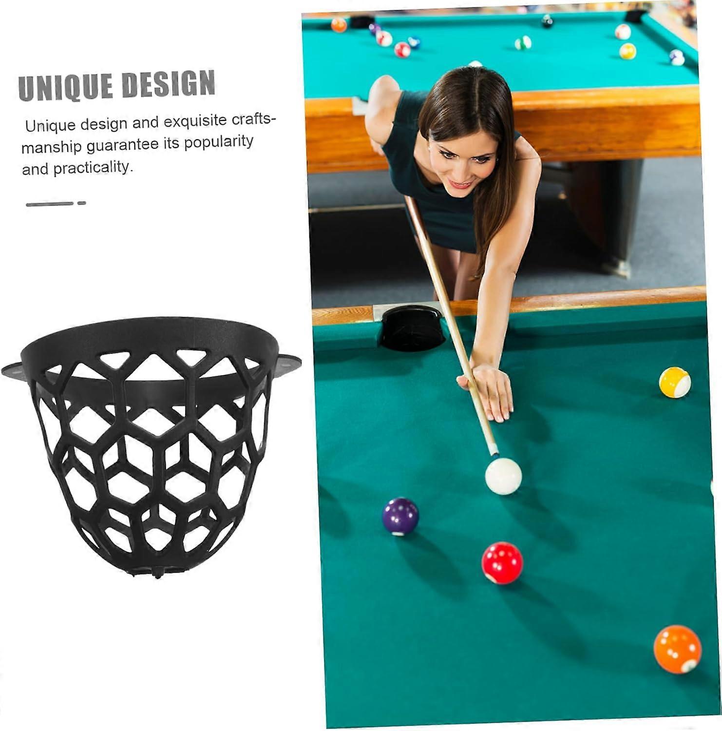 6pcs Billiard Table Pockets with Sturdy TPE Liners for Easy Ball Storage and Quick Installation