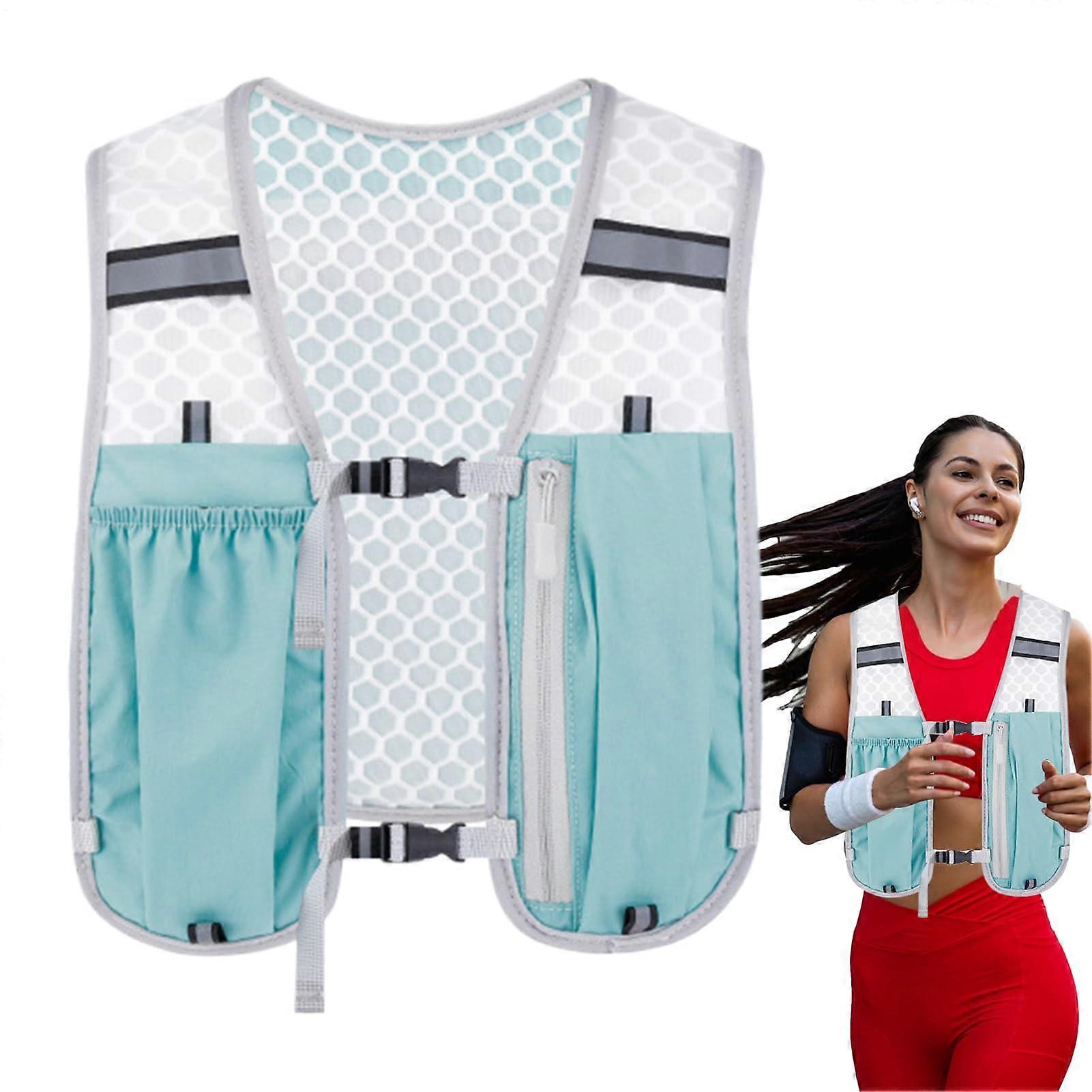 Running Hydration Vest with Water Bladder, Lightweight Breathable Trail Vest with MultiPocket Storage