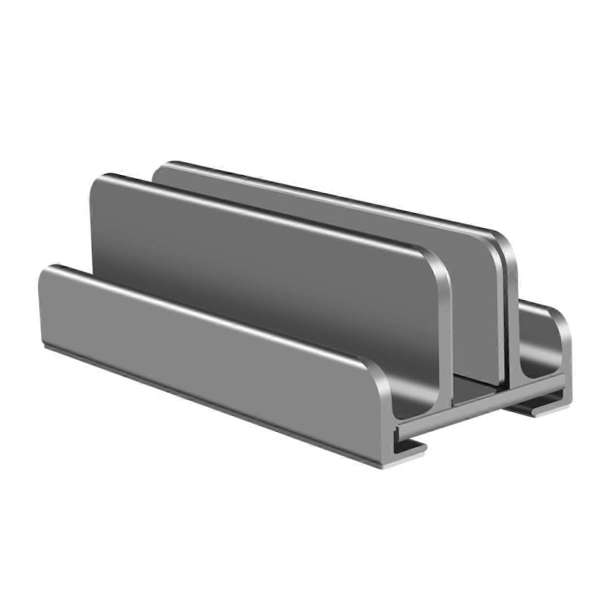 Vertical Laptop Stand Adjustable Aluminum Dock for Desk, MultiDevice SpaceSaving Holder