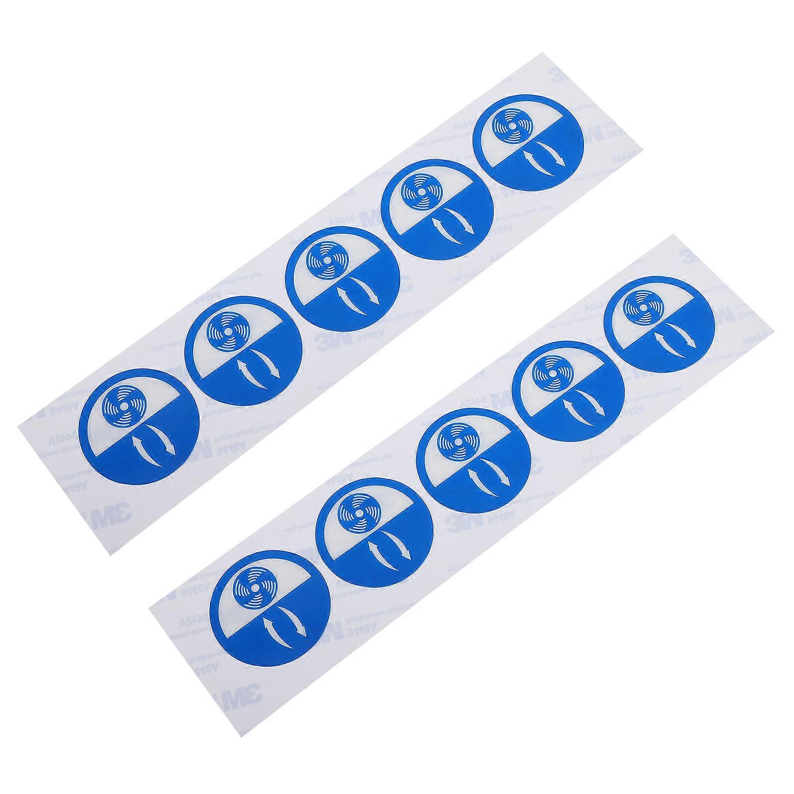 Vent Warning Sticker Equipment Vent Caution Stickers for Warning 10Pcs