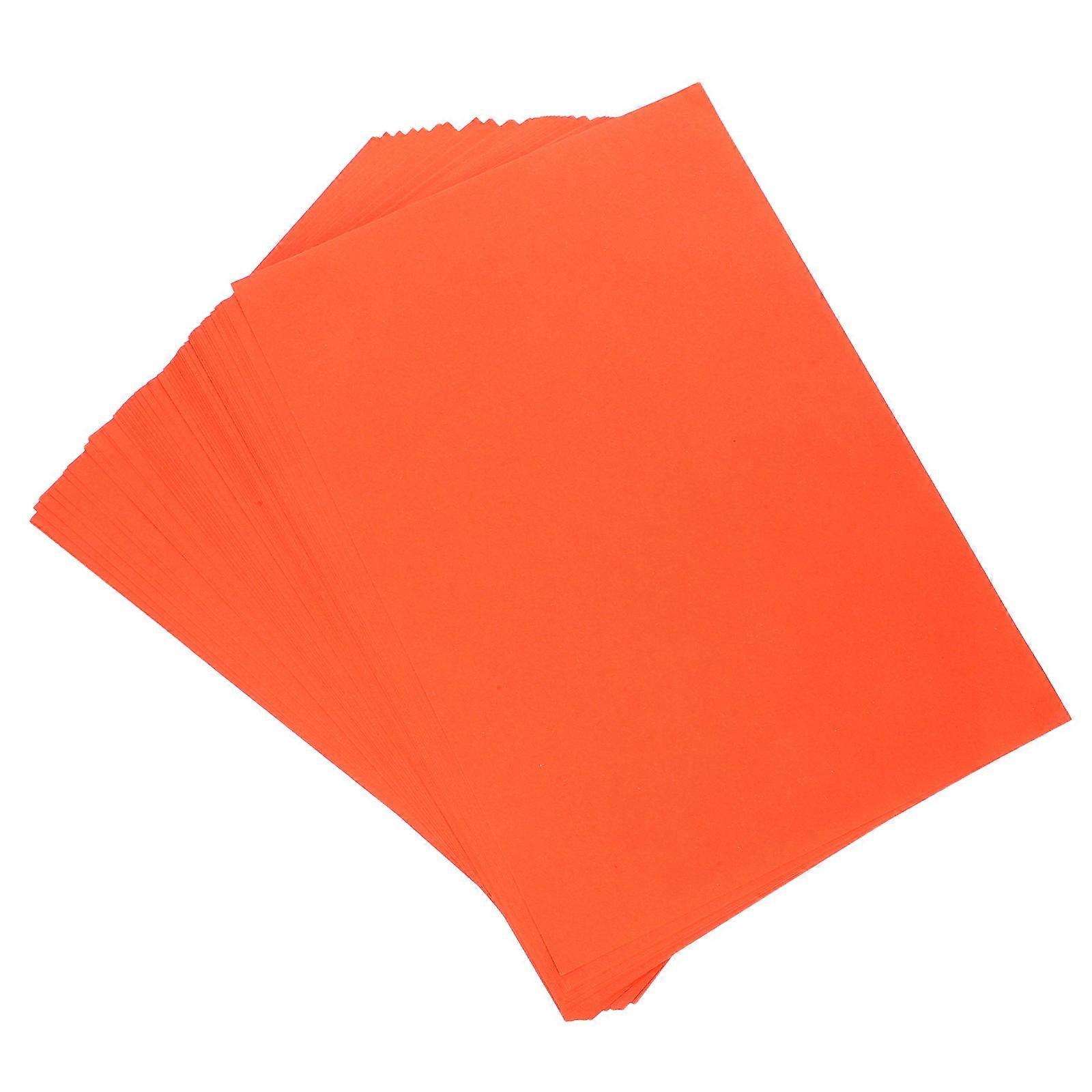 Colored Printing Paper Copy Paper for School Use 100 Sheets Orange