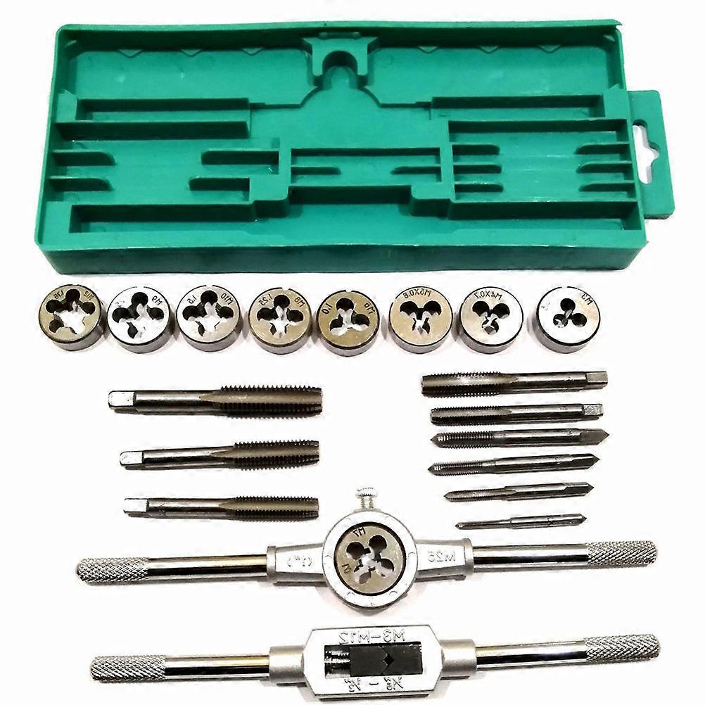 Thread Die Metric Die Set for Hand Threading Tool with Wrench 20 in 1