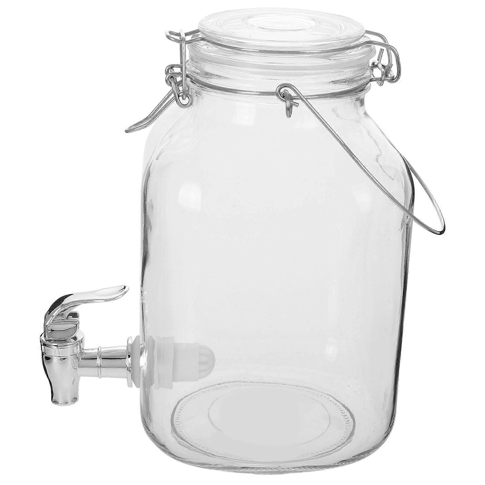 Large Glass Jar Bubble Wine Jar for Storage Transparent Airtight Container