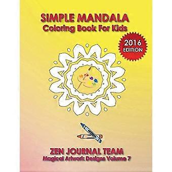 Semplice libro da colorare Mandala per bambini
