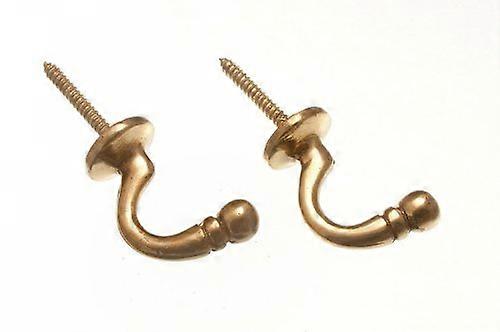 8 Pack Solid Brass Ball End Curtain Holdbacks for Window Drapery, Secure and Durable Design