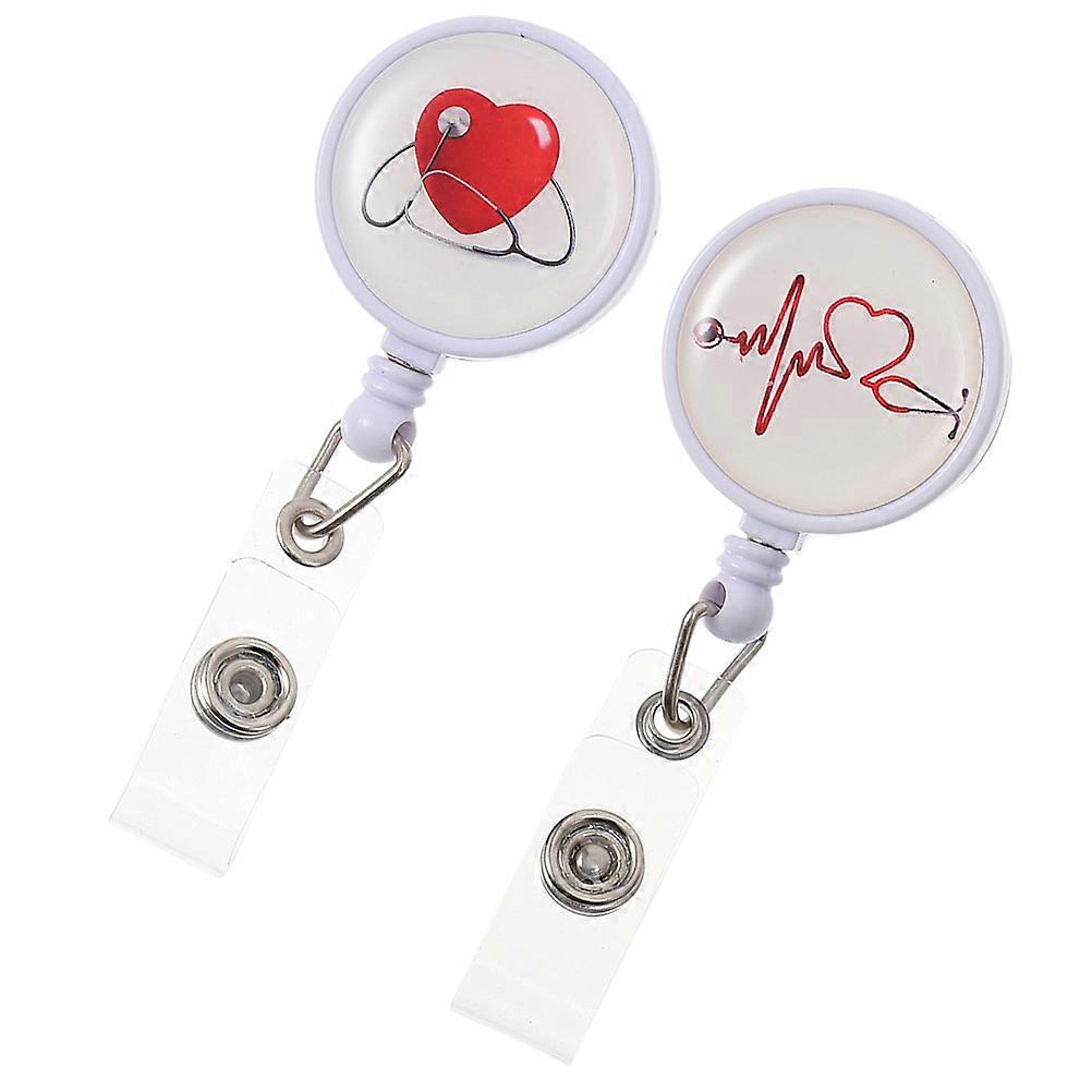Portable Badge Clips Multi-Function Badge Holders Retractable 4Pcs Pack