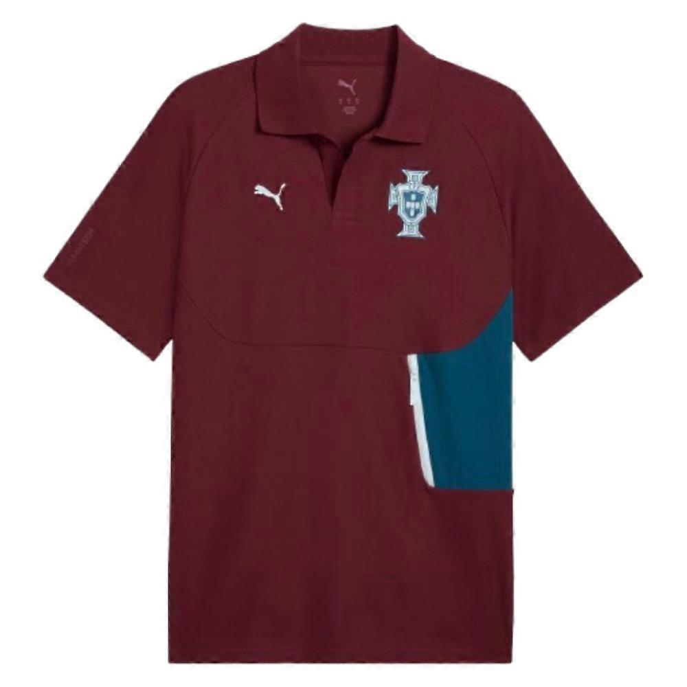 2026-2027 Portugal PumaTECH Polo Shirt (Ruby)
