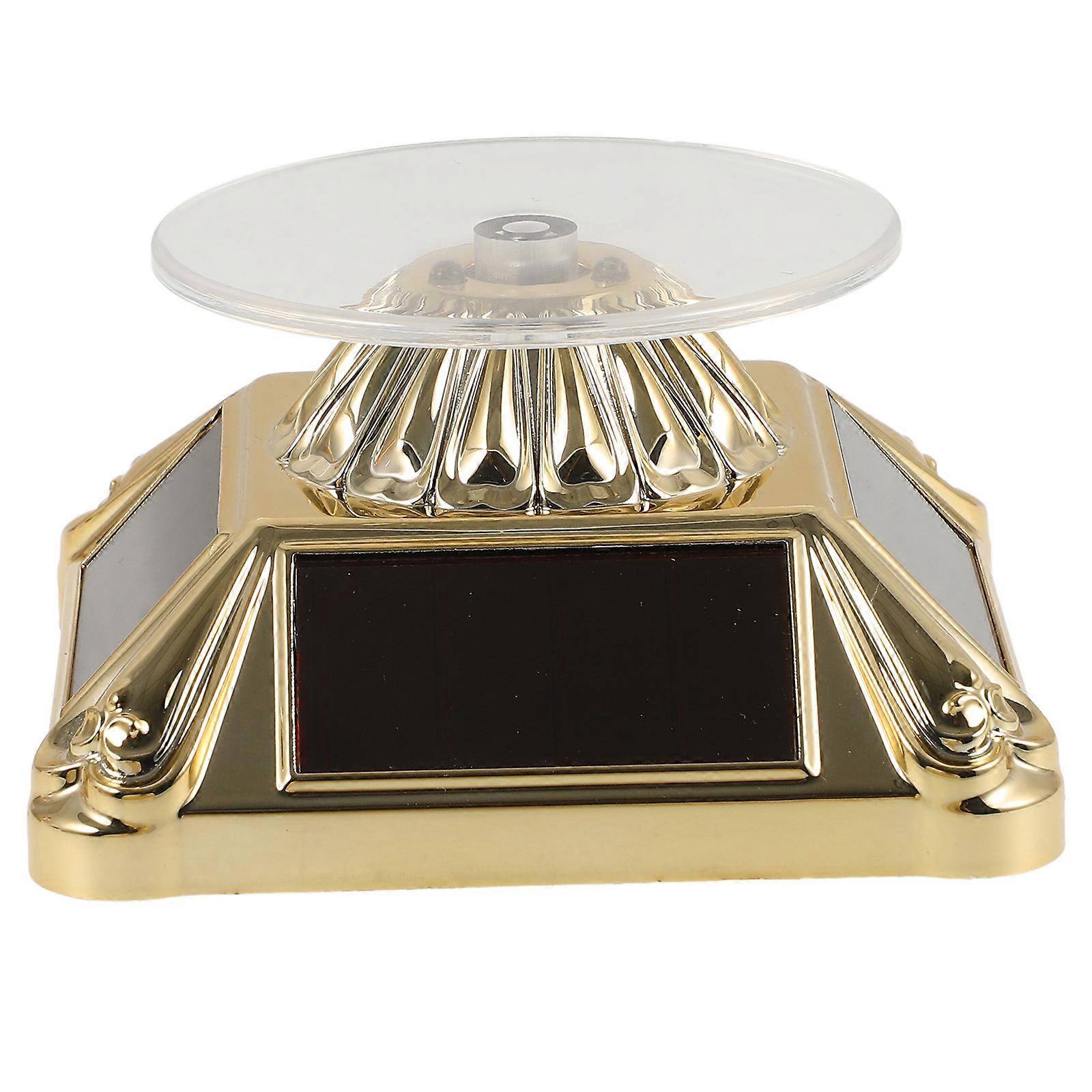 Rotating Display Stand Motorized Turntable for Jewelry 2Pcs Set