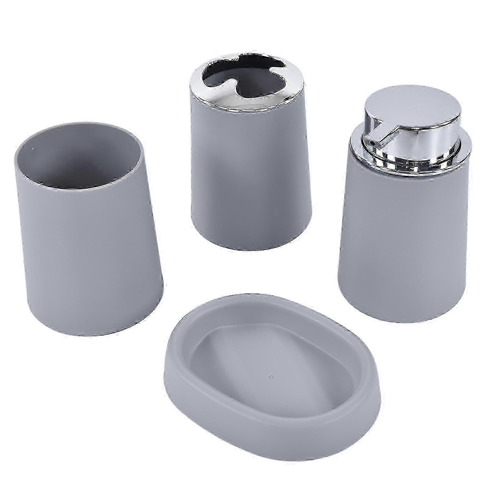 Multifunctional Stainless Steel Bathroom Set, Comfortable & Practical, Grey