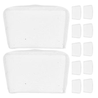 12pcs pince à verre pointes de remplacement pour l’artisanat du vitrail et outils de coupe du verre pointes en pvc pour le travail de précision