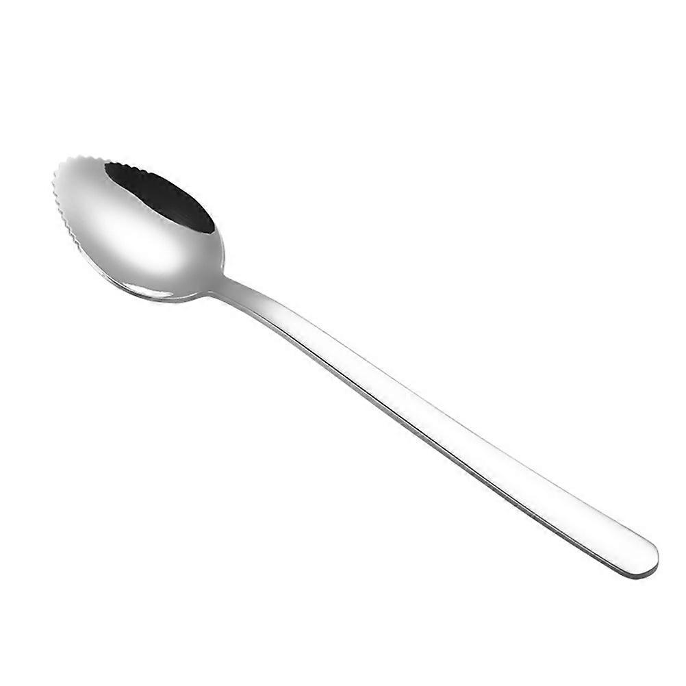 Serrated Spoon Stainless Steel for Grapefruit Serving 2Pcs Tableware
