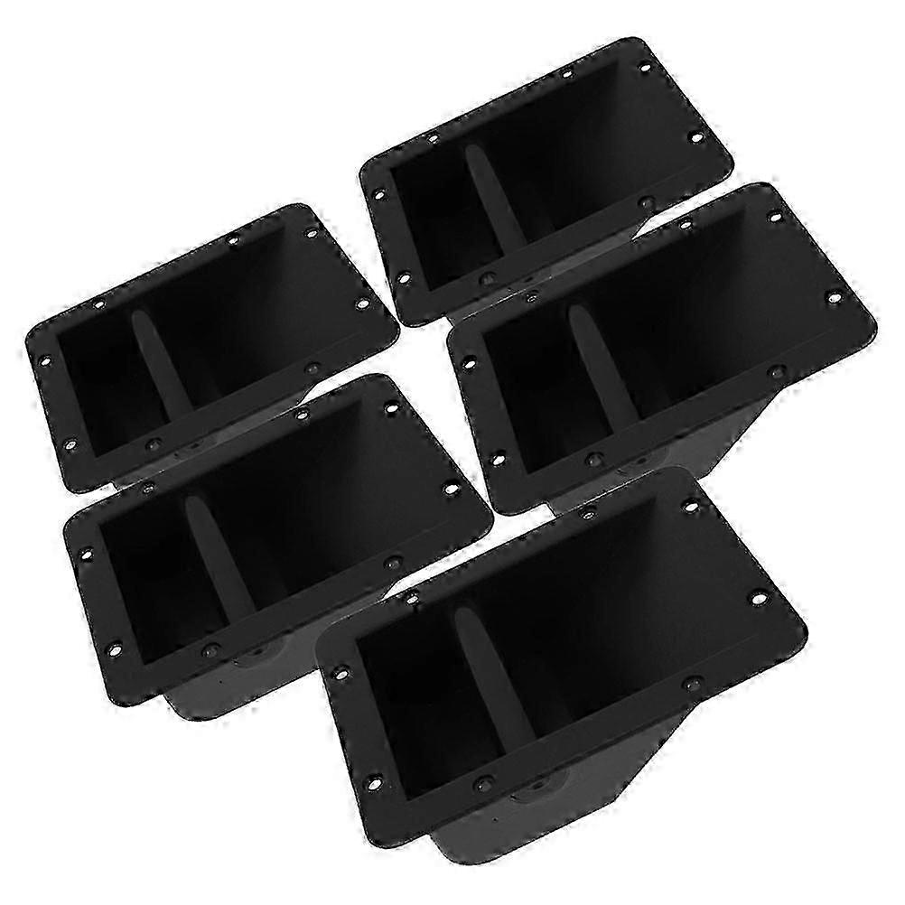 Black Speaker Handle Plastic Replacement compatible with Speaker 5Pcs Sturdy Design