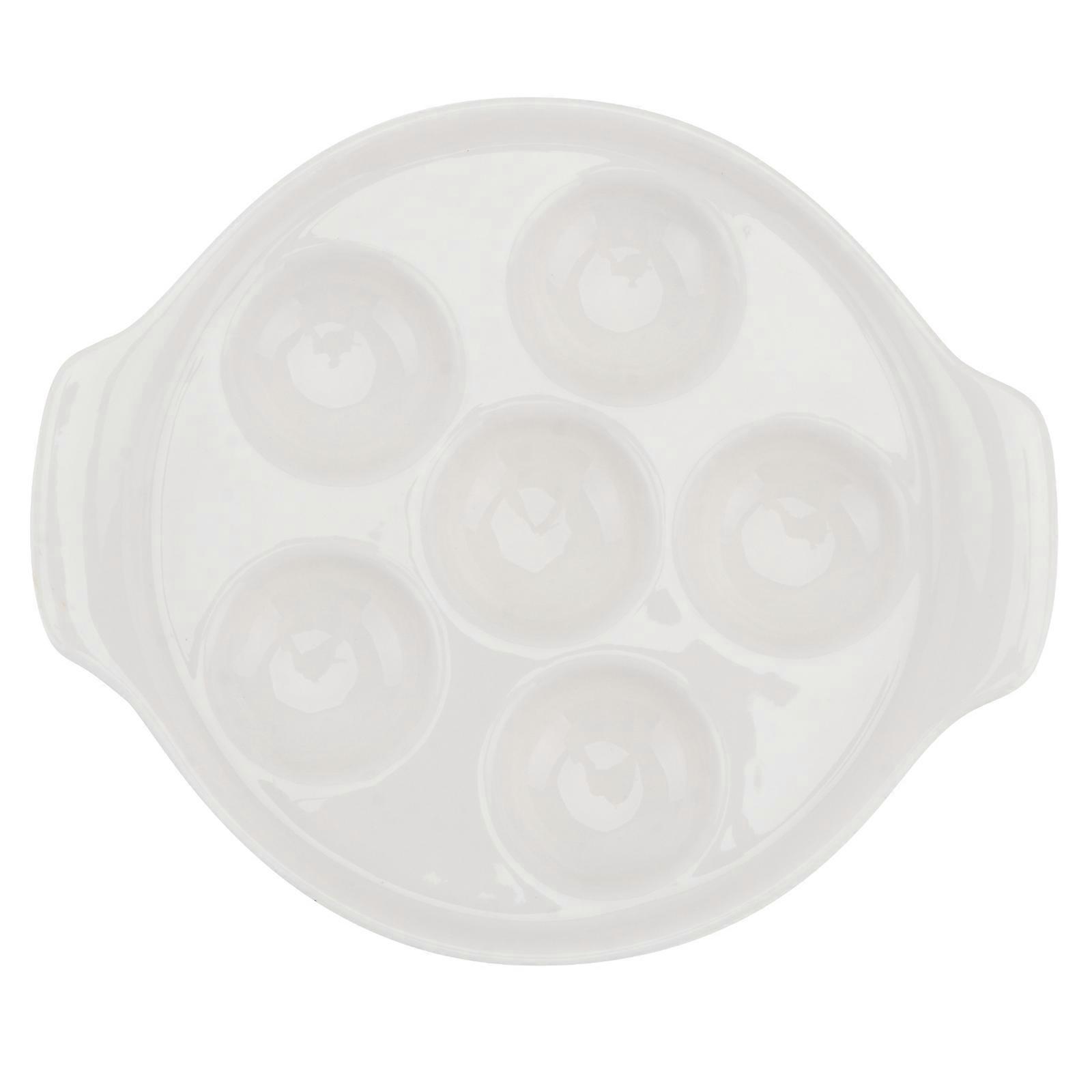 Baking Pan Ceramic Snail Dish for Baking 1Pcs White Practical Pan