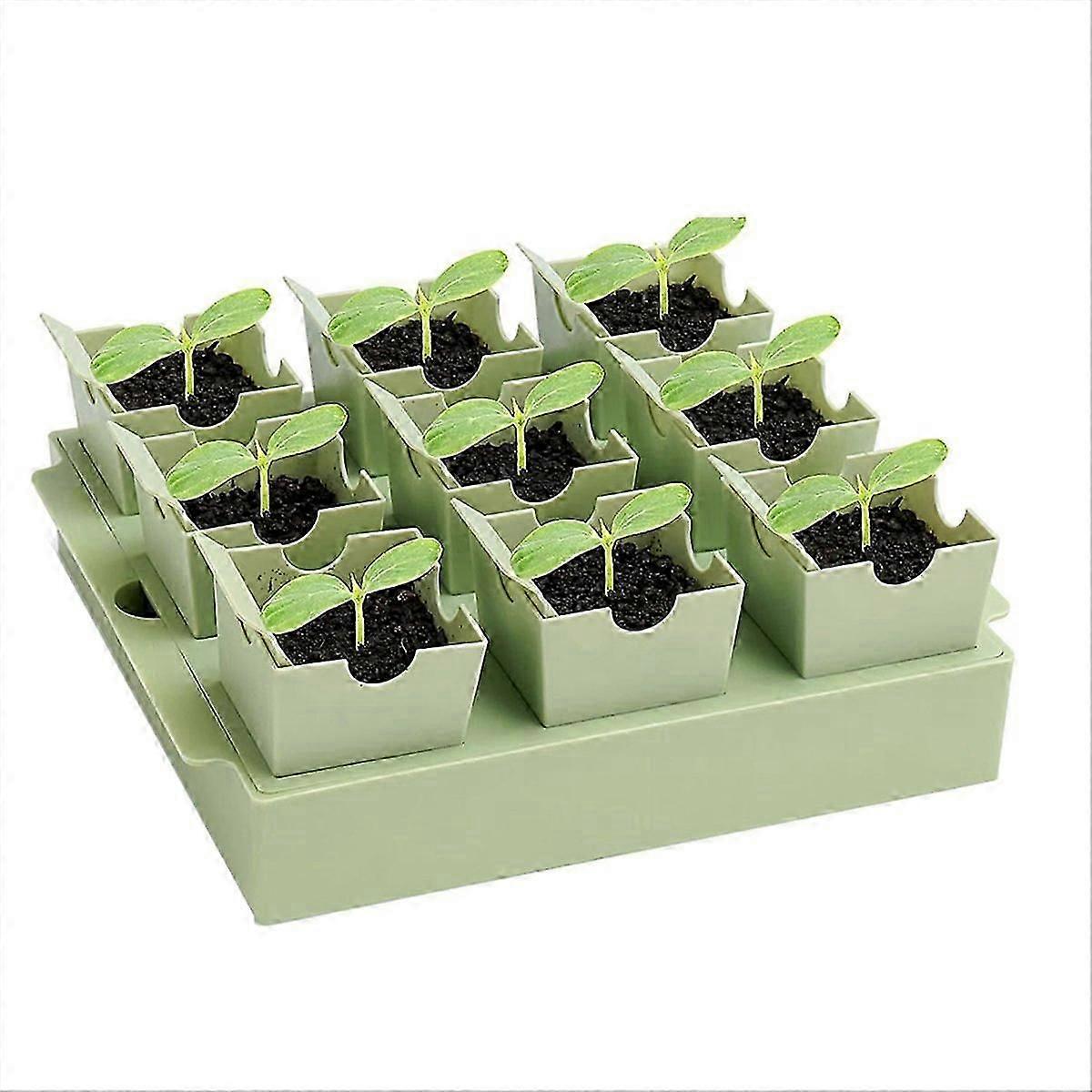 Seed Tray 9 Deep 2.3in Cells Reusable Germination Kit
