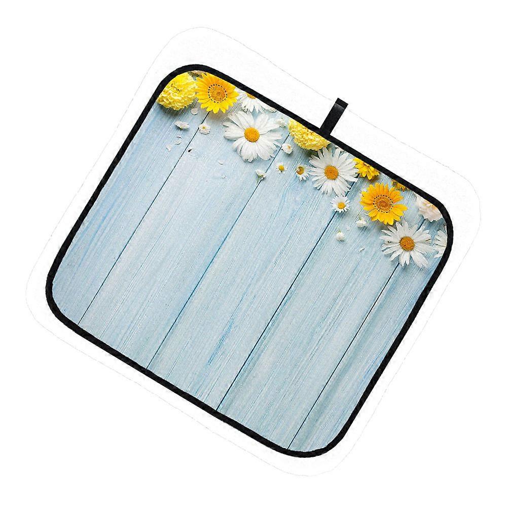 Dish Drying Mat Polyester Drying Mat for Kitchen Counter Function 1 Piece