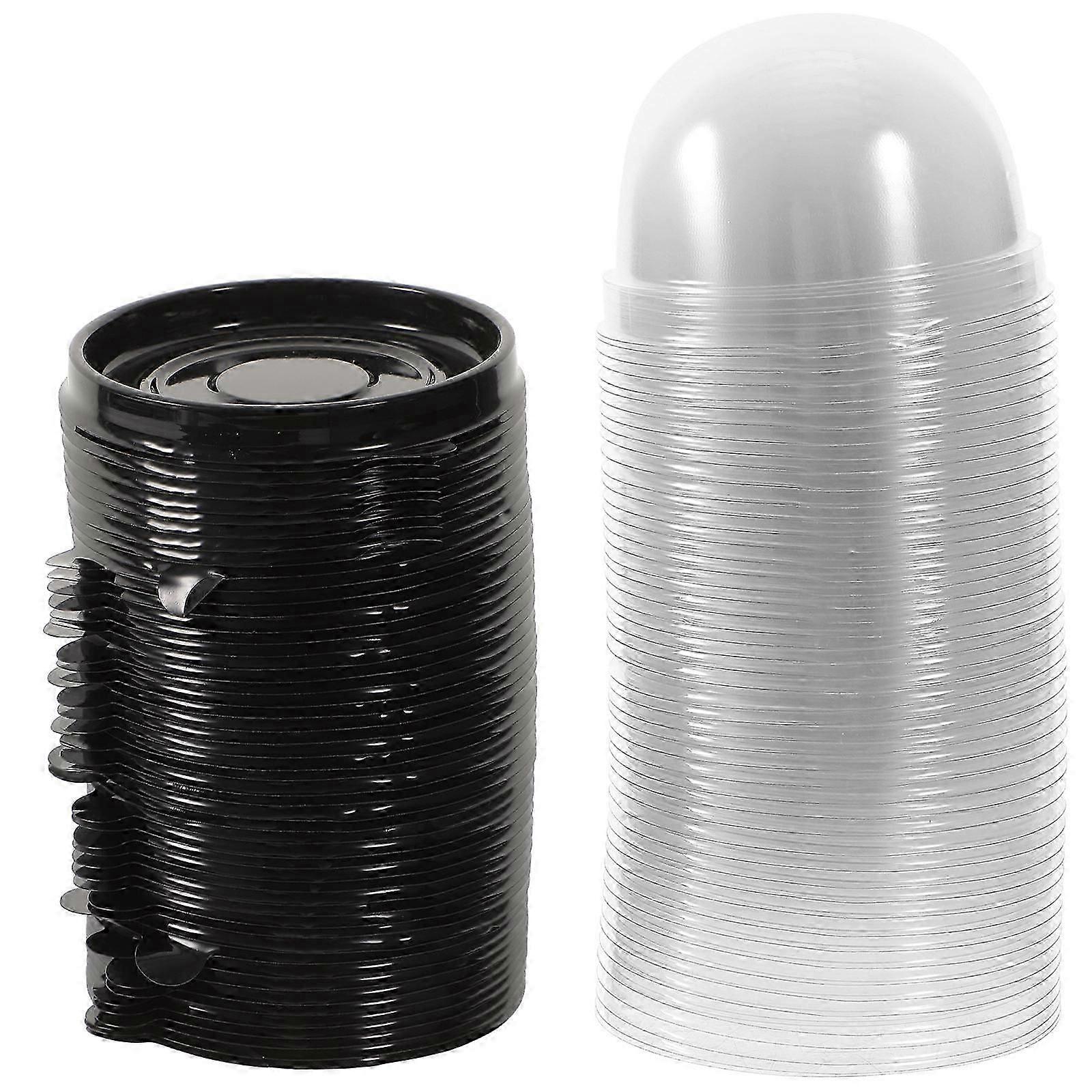 Black Pet Cake Packing Boxes for Storage 50Pcs Cake Containers Set