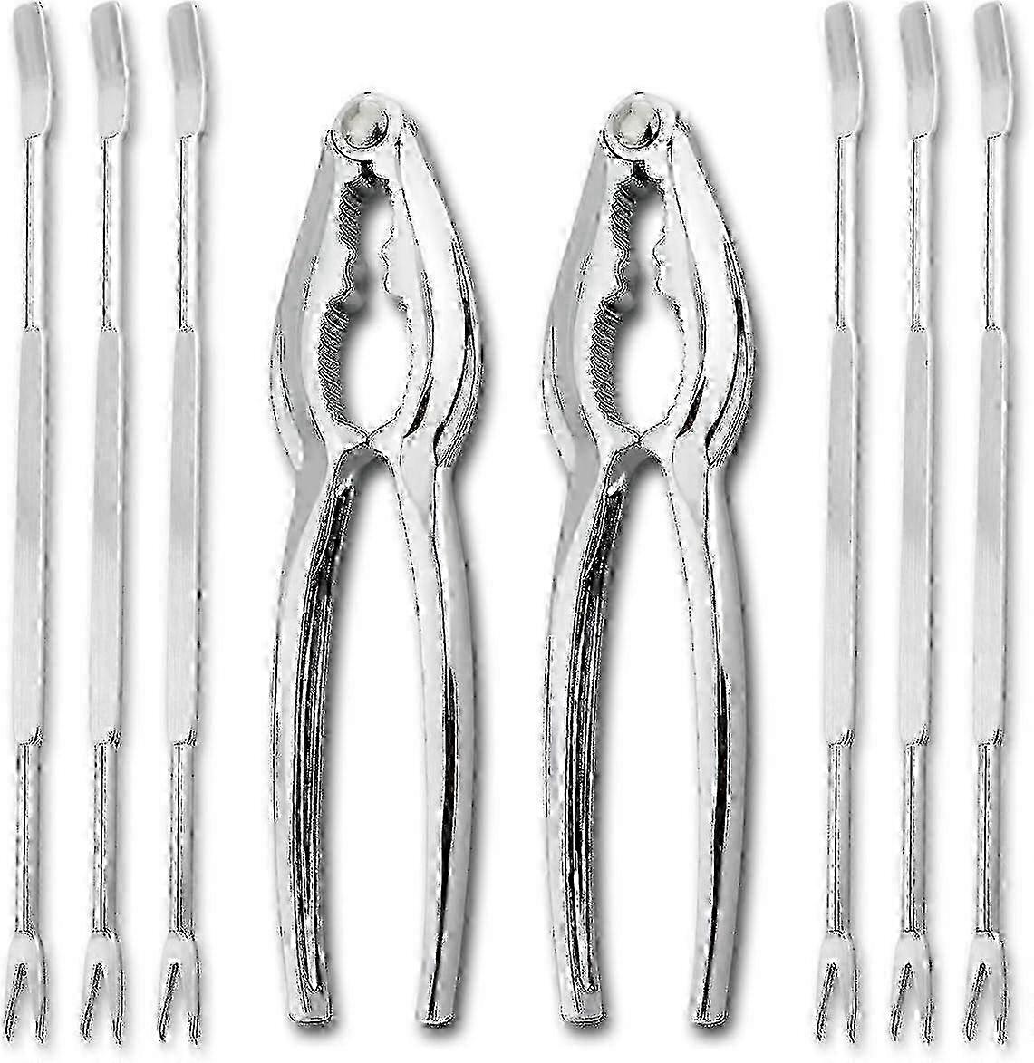 Seafood tools set with fork and tongs for shellfish lovers