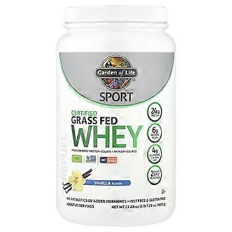 Garden of Life, Sport, Certified Grass Fed Whey, Vanilla, 1 lb 7.28 oz (660 g)