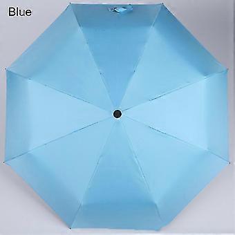 Lightweight Folding Umbrella Double Layer Anti-UV Sunscreen Sun Umbrella Three Fold Rain Umbrella-wfx