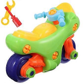 Plastic Take Apart Motorcycle Toy, Multi-colour Educational Take Apart Vehicle Plaything for Kids Early Development Training