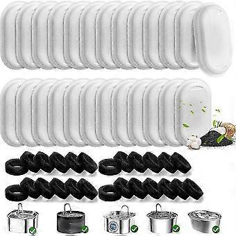 Verpakking van 50 filters voor kattenwaterfonteinen van 108/3,2L en 67oz/2L, gemaakt van roestvrij staal, voor katten en honden (tjc).