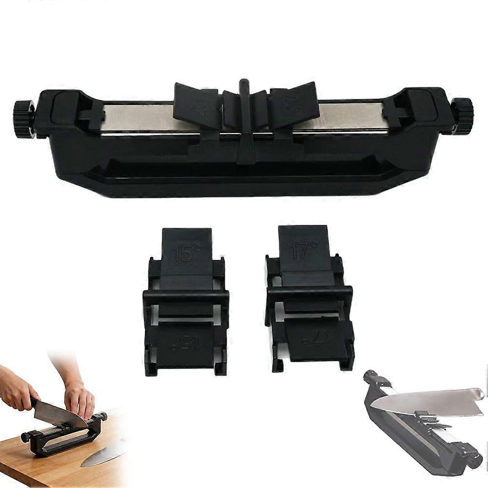 Precision Knife Sharpener System - 25 Degree Angle Guide for Kitchen