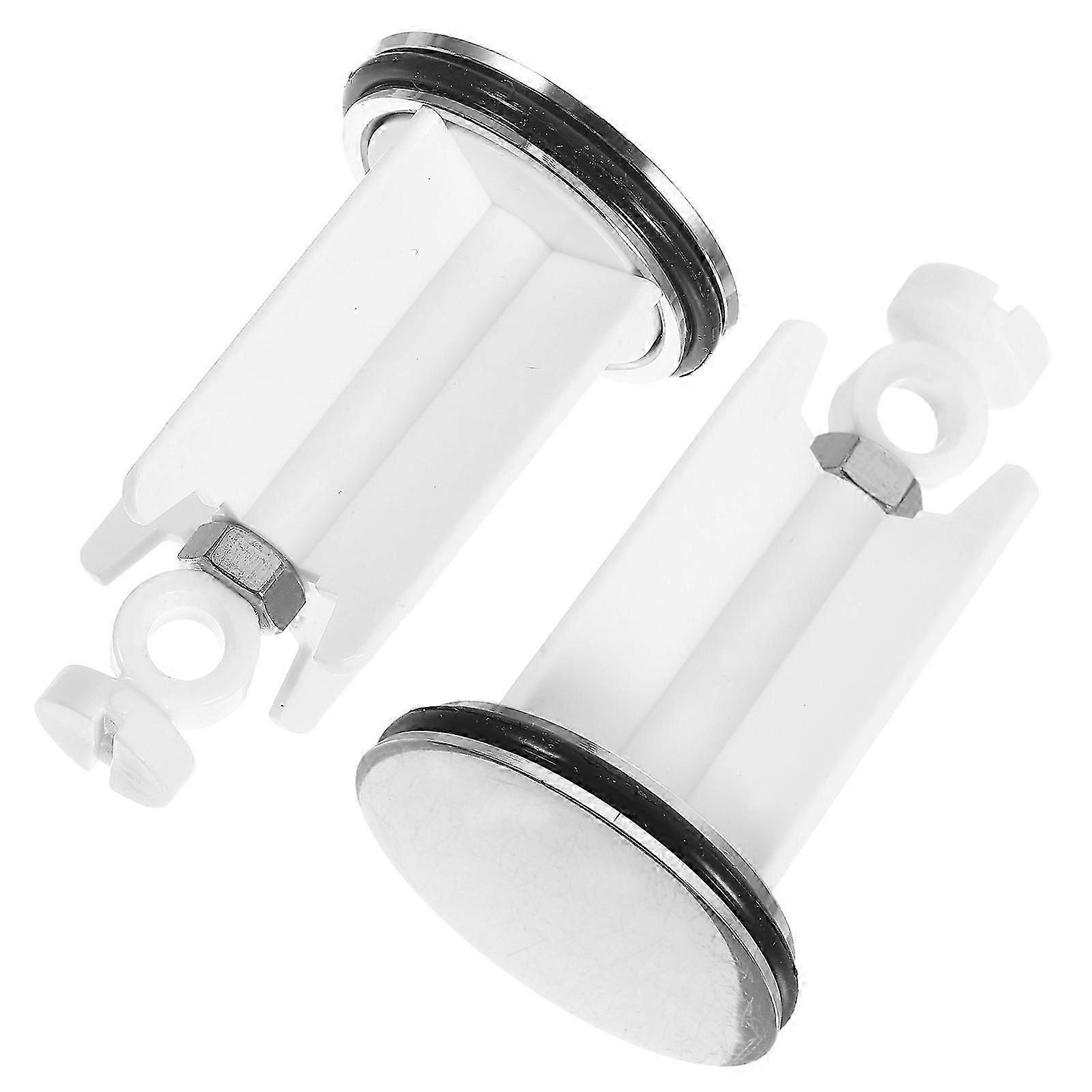 Copper ABS Bathroom Drain Stopper Easy Installation 2Pcs Sink Plug