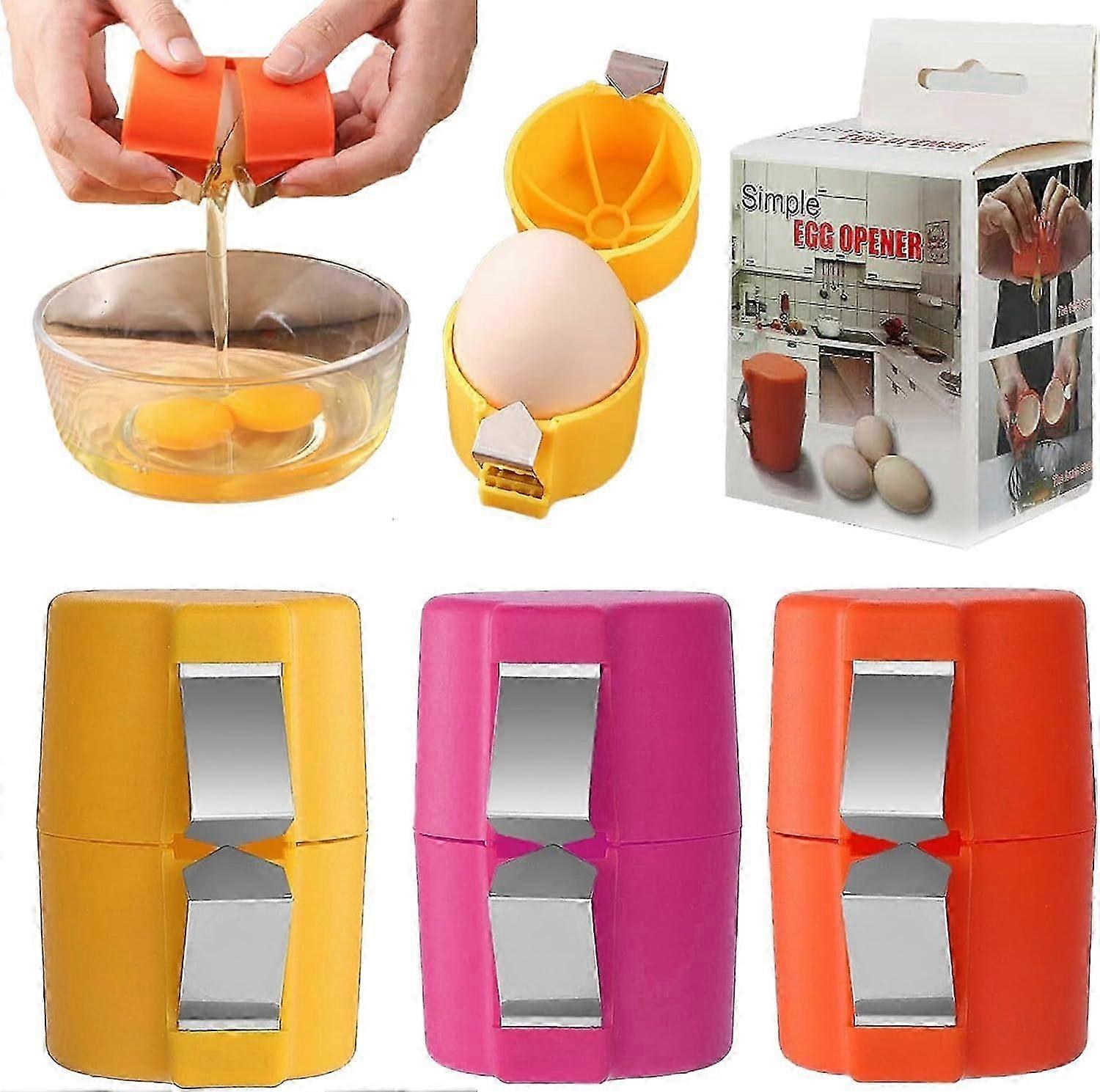 Egg Cracker Tool Handheld Eggshell Separator Opener Egg Shell Opener for Kitchen Baking