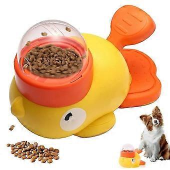 2-in-1 Interactive Dog Slow Feeder Puzzle Toy, Adjustable Treat Dispenser for Small to Medium Dogs, BPA-Free