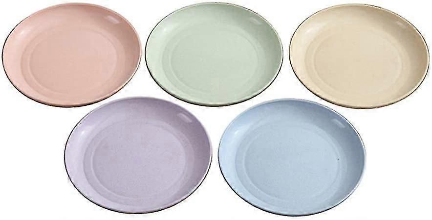 Wheat Straw Unbreakable Plates Lightweight Non-toxic